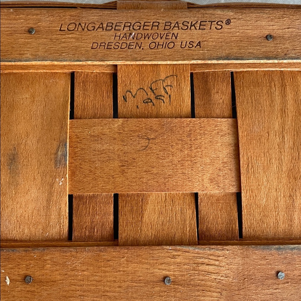 Longaberger Bread Basket and Warming Brick Excellent Condition - Picture 6 of 11